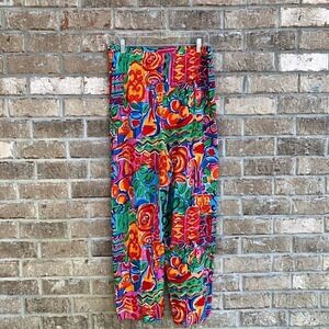 Vintage Floral  Wide Leg Pants